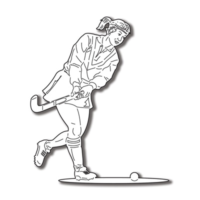 Stamping Station - Field Hockey Girl #1